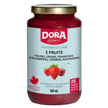 3 Fruits Spread Strawberry-Cherries-Raspberries