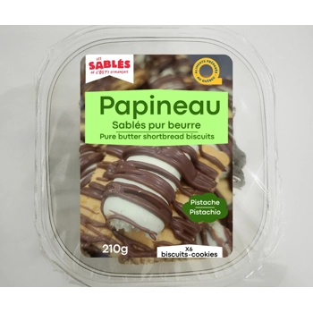 Sablés crémeux Papineau pistache.