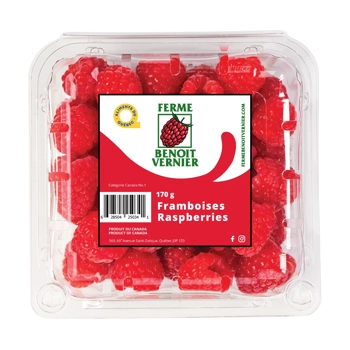 Clamshell Framboise 170g