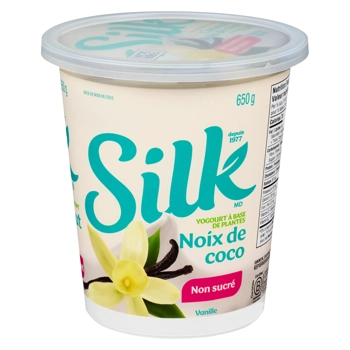 Yogourt à Base de plantes Noix de Coco Non sucré Vanille