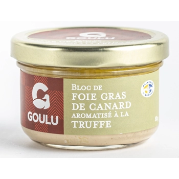 Bloc de foie gras de canard aromatisé à la truffe