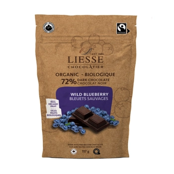 Organic Two-Bite Wild Blueberry Dark Chocolate