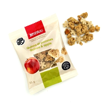 Céréales quinoa et granola aux pommes