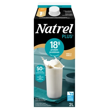 LAIT VANILLE SANS LACTOSE PROTEINE 1%