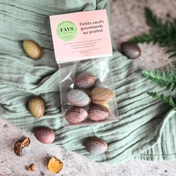 Petits oeufs gourmands au praliné