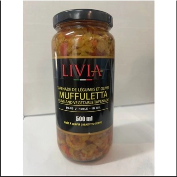 Muffuleta, olive and vegetable tapenade