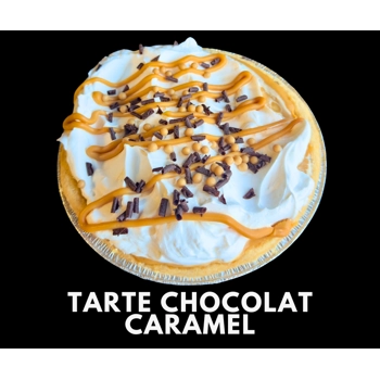 Chocolate and caramel tart