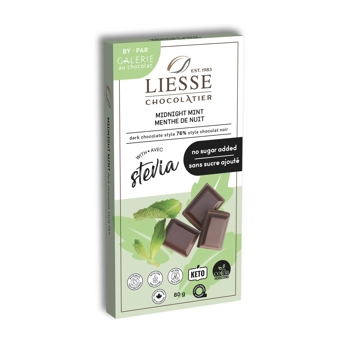 Midnight Mint No Sugar Added Dark Chocolate Style