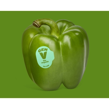 Poivron vert biologique - unité