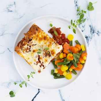 Lasagne à la viande.