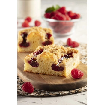 Crumb cake raspberry