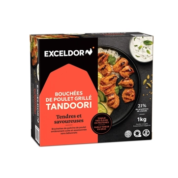 Bouchées de poulet grillé tandoori