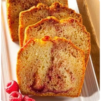 White chocolate and Raspberries Marble poundcake