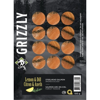 Saumon Arc-En-Ciel Fumé Tranché au Citron & Aneth