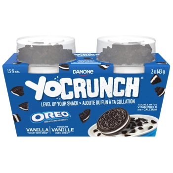 Yogourt vanille avec Oreo