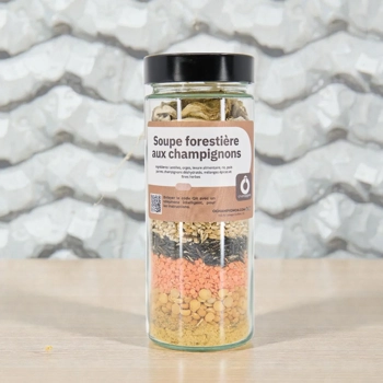 Soupe forestière aux champignons