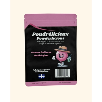 Powdered sugar free beverage mix - Bubble gum