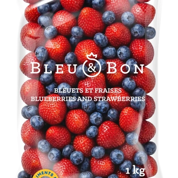 Bleuets et fraises surgelés HRI 1 kg