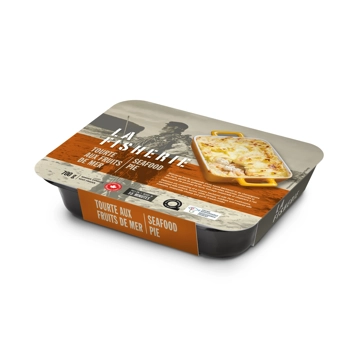 Tourte aux fruits de mer.