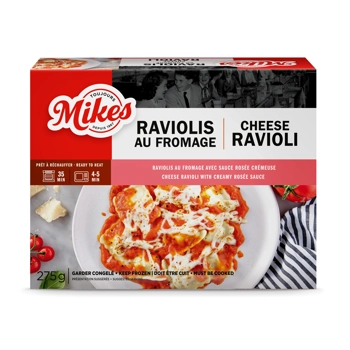 Ravioli cheese with rosée sauce