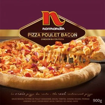 Pizza poulet bacon.