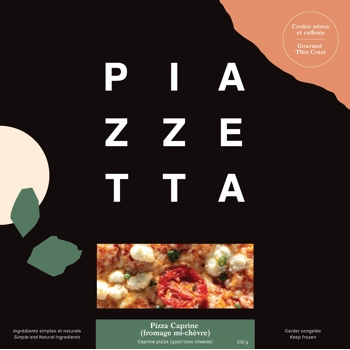 Caprine pizza (goat/cow cheese)