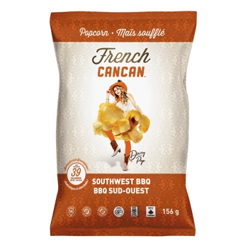 French cancan BBQ Southwest popcorn