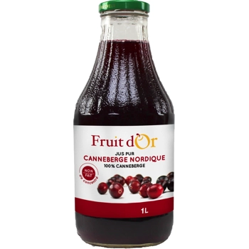 Jus de canneberge pur