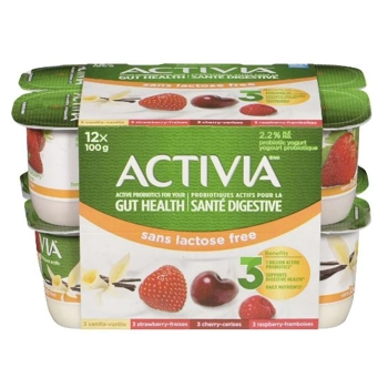 Yogourt Probiotiques Vanille, Fraises, Framboises, Cerises