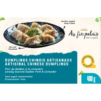 Dumpling Chinois Artisanaux- porc à la coriandre