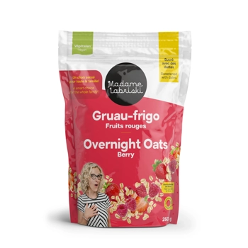 Gruau-Frigo (sans sucre raffiné ajouté) - Fruits rouges