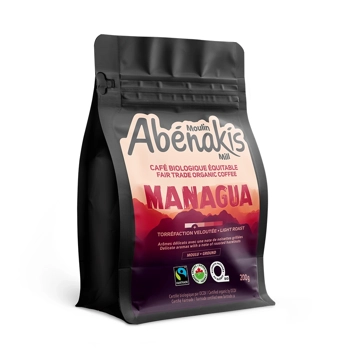Abénakis café biologique équitable moulu Managua 200g