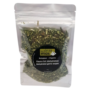 Dried garlic scapes - organic
