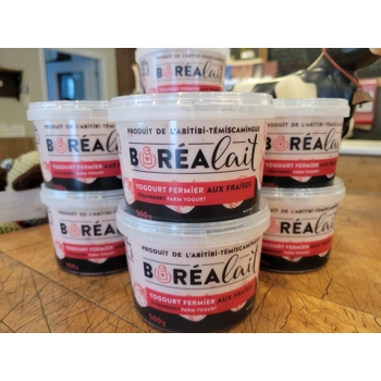 Strawberry farm yogurt