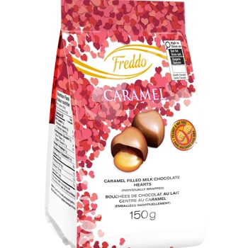 FREDDO SAC COEURS CARAMEL 150G