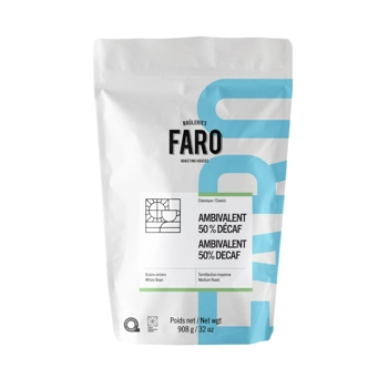 L'AMBIVALENT, MÉLANGE MOITIÉ DÉCAFÉINÉ (2 LBS)