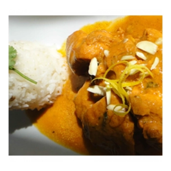 Butter Chicken with Almonds, Cream and Indian Spices