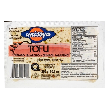Tofu Épinard Jalapeno extra ferme