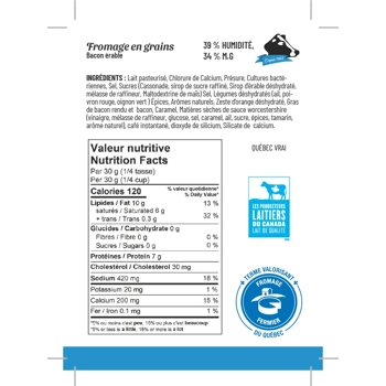 Fromage en grains Bacon Érable