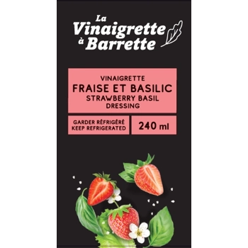 Vinaigrette fraise et basilic