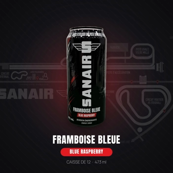 Sanair - Boisson énergisante Framboise Bleue