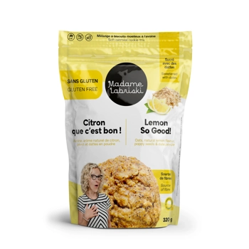 Gluten-free oatmeal soft cookie mix with no added refined sugar - Lemon, So Good!