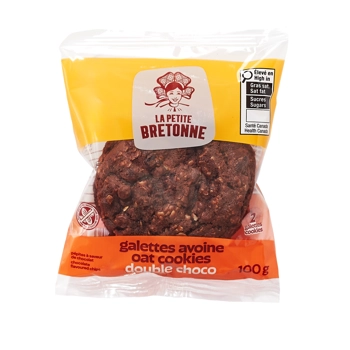 Double choco oatmeal cookies