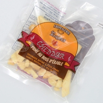 Cheddar en grain fumé au bois d'érable