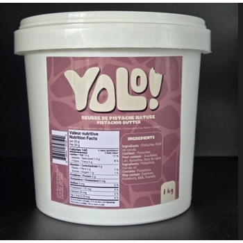 Beurre de pistache nature.