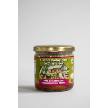 Pâté de campagne canneberge et sirop d'érable