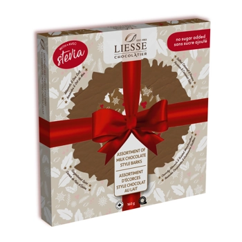 Assortment of Milk Chocolate Style Barks Holidays