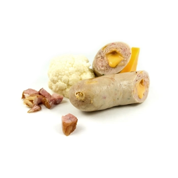 Pork cauliflower and cheddar sausage