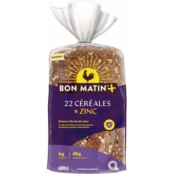 Pain 22 céréales x zinc Bon Matin +