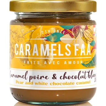 Pear and white chocolate caramel